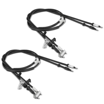 2 Pcs Rear Driver & Passenger Parking Brake Cable