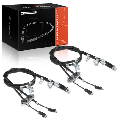 2 Pcs Rear Driver & Passenger Parking Brake Cable