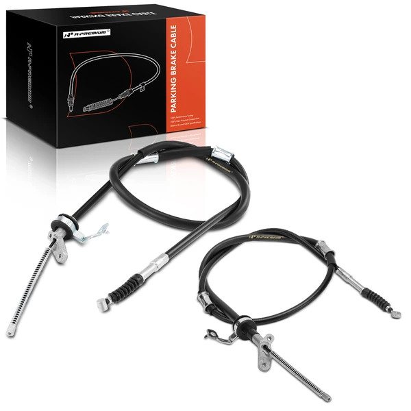 2 Pcs Rear Parking Brake Cable for Toyota RAV4 2004-2005 L4 2.4L Rear Disc