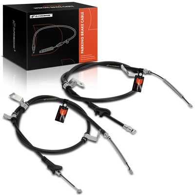 2 Pcs Rear Driver & Passenger Parking Brake Cable
