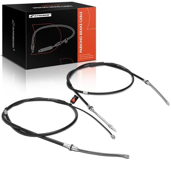 2 Pcs Rear Parking Brake Cable for 1992-1999 GMC K1500