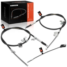 3 Pcs Front & Rear Parking Brake Cables for 2005-2008 Pontiac Vibe