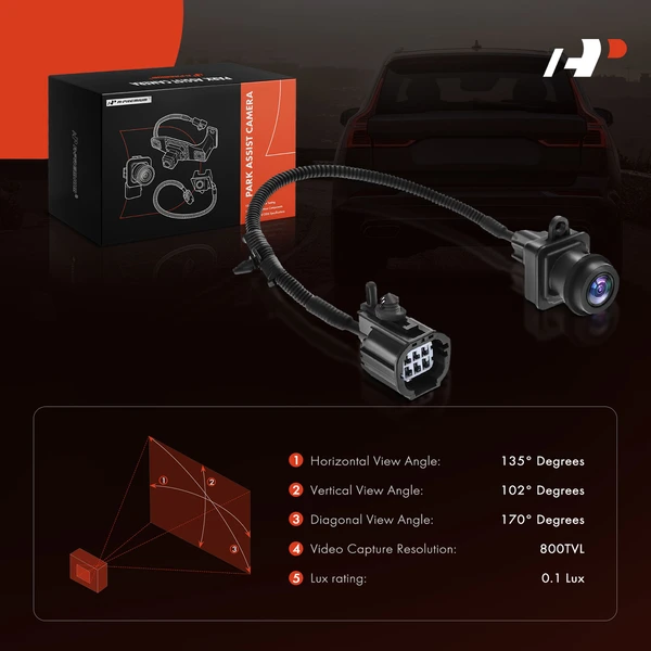 Rear Back Up Park Assist Camera for Ram 1500 2500 3500 11-12 Dodge Ram 1500