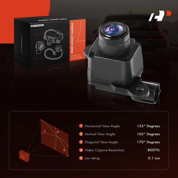 Rear Back Up Park Assist Camera for Dodge Viper Ram 1500 2500 3500 2013-2015