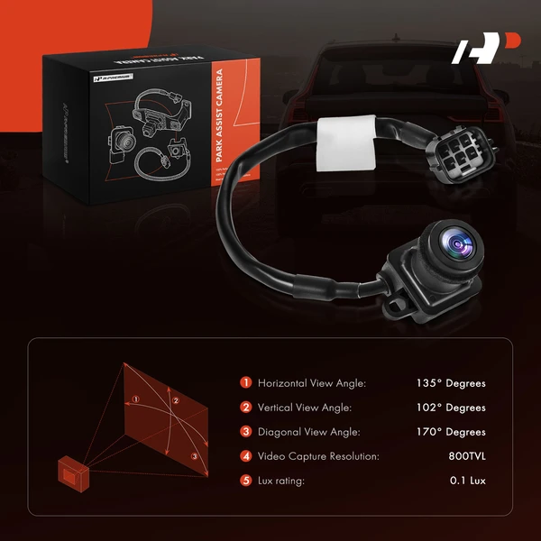 Rear Back Up Park Assist Camera for Dodge Durango Jeep Grand Cherokee 2012-2013