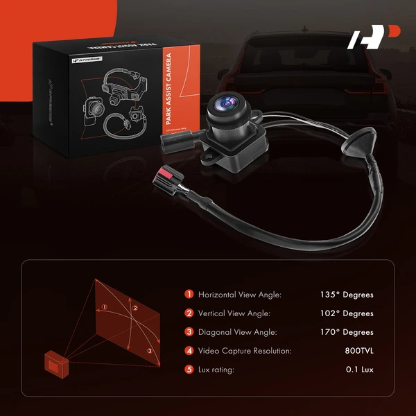 Rear Back Up Park Assist Camera for Jeep Patriot 2007-2017 Compass 2014-2017