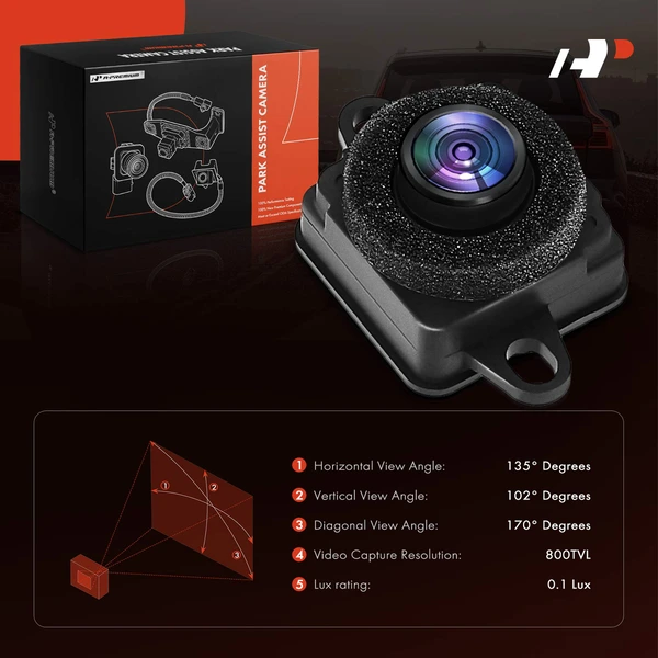 Rear Back Up Park Assist Camera for Dodge Challenger 2015-2022 Coupe