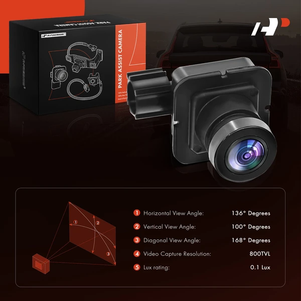 Rear View Back Up Park Assist Camera for Chrysler Pacifica 17-23 Voyager 20-22