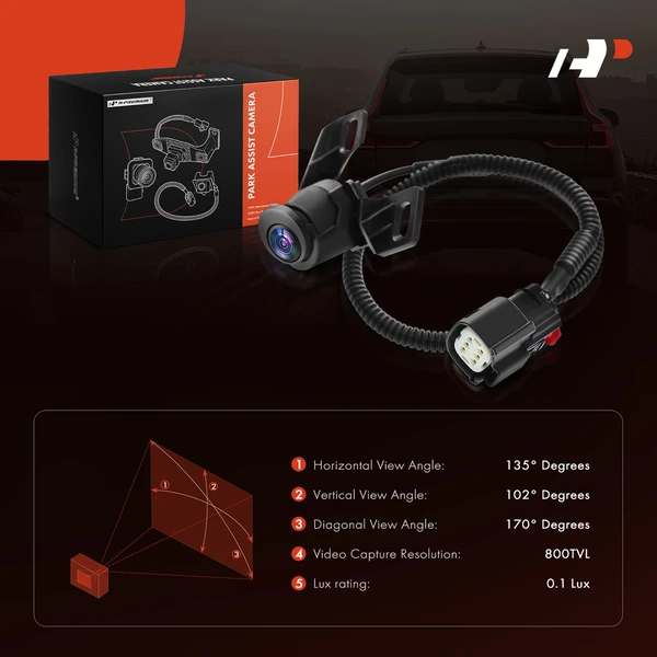 Rear Back Up Park Assist Camera for Ford F-250 F-350 F-450 Super Duty 2008-2012