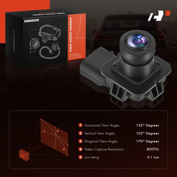 Rear Back Up Park Assist Camera for 2013-2015 Ford Police Interceptor Utility