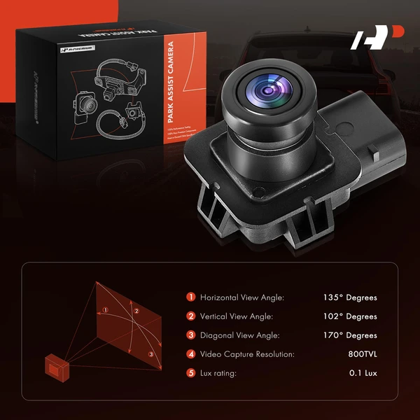 Rear Back Up Park Assist Camera for Ford Edge 2013-2015