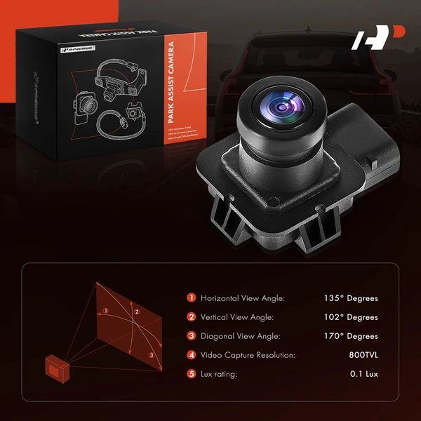 Rear Back Up Park Assist Camera for Ford Edge 2015-2018