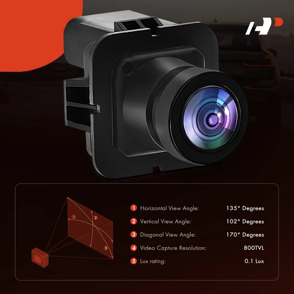 Rear Back Up Park Assist Camera with CAPA for Ford Mustang 2015-2023