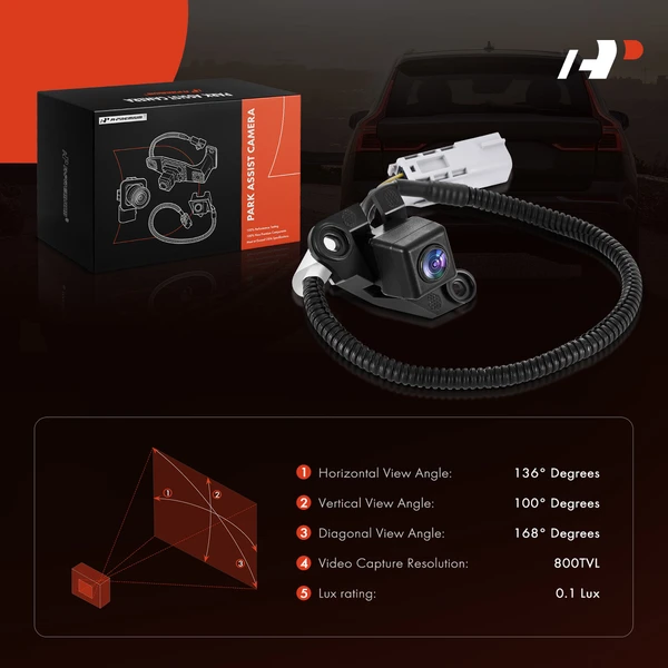 Rear Back Up Park Assist Camera for Chevy Express 1500 GMC Savana 1500 2500