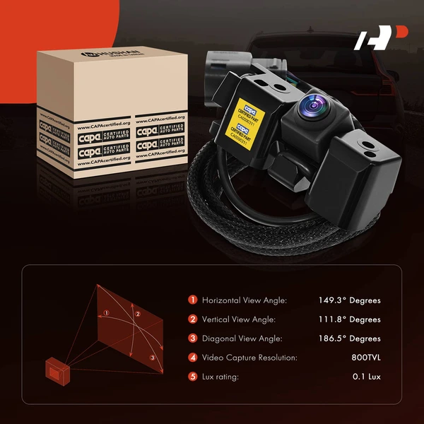 Rear Back Up Park Assist Camera with CAPA for Chevy Silverado 2500 3500 HD