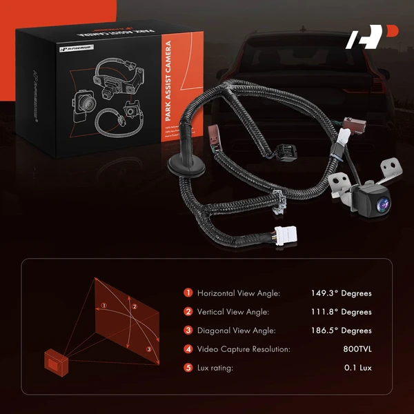 Rear Back Up Park Assist Camera for Honda Pilot 2009-2015