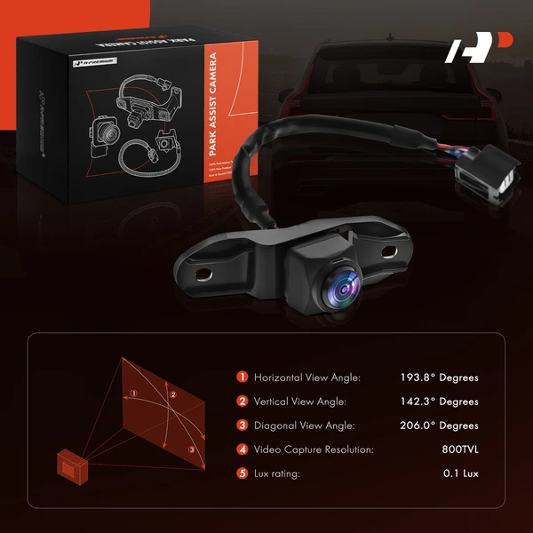 Rear Back Up Park Assist Camera for Honda Ridgeline 2017-2019 Crew Cab