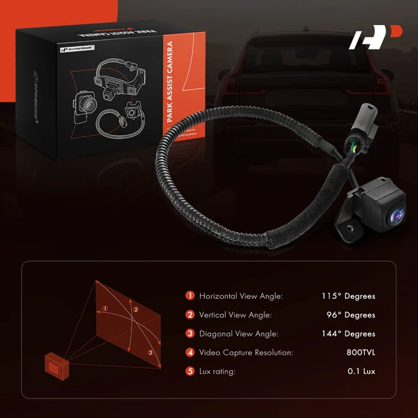 Rear Back Up Park Assist Camera for Hyundai Tucson 2010-2013 with Navigation