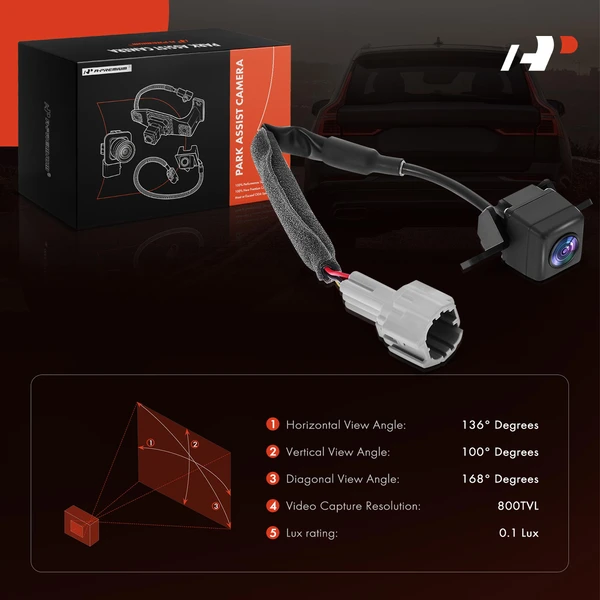 Rear Back Up Park Assist Camera for Kia Rio 2012-2017 L4 1.6L Hatchback