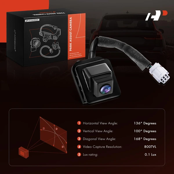 Rear Back Up Park Assist Camera for Kia Forte 2014-2016 Sedan