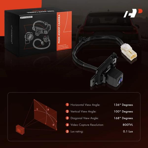 Rear Back Up Park Assist Camera for Mitsubishi Outlander 2012-2013