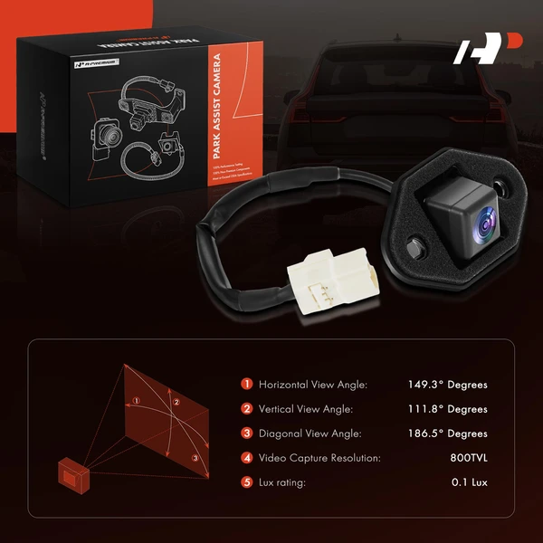 Rear Back Up Park Assist Camera for Mitsubishi Lancer 2012-2013