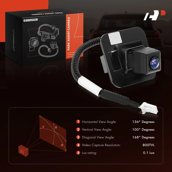 Rear Back Up Park Assist Camera for Honda Altima 2007-2012 Sedan 4-Door