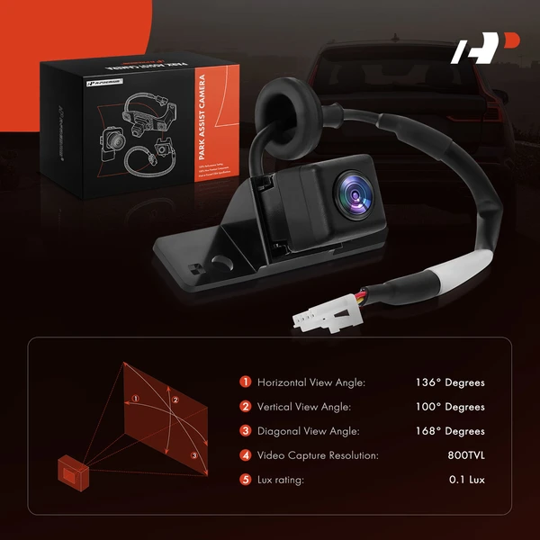 Rear Back Up Park Assist Camera for Nissan Leaf 2013-2017