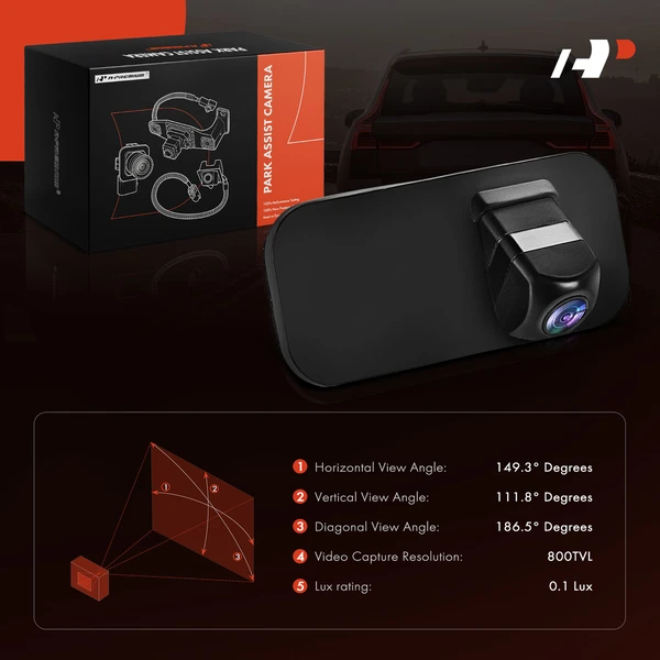 Rear View Back Up Park Assist Camera for Toyota Corolla 17-19 without Smart Entry