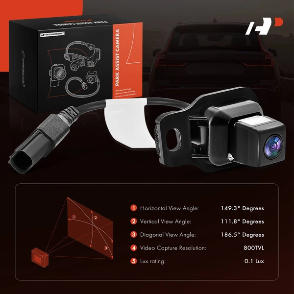 Rear Back Up Park Assist Camera for Toyota Highlander 2014-2016