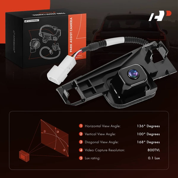 Rear Back Up Park Assist Camera for Toyota Sienna 2004-2005 3.3L