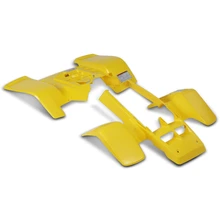 Yellow Front & Rear Fender Plastic Body