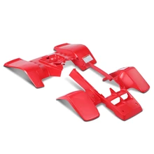 Red Front & Rear Fender Plastic Body