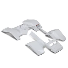 White Front & Rear Fender Plastic Body