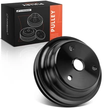 Black Aluminum LWP Double Grooves Crankshaft Pulley