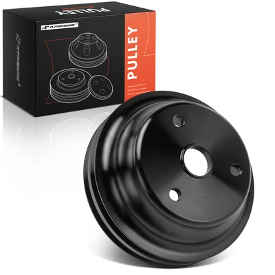 Black Aluminum LWP Double Grooves Crankshaft Pulley