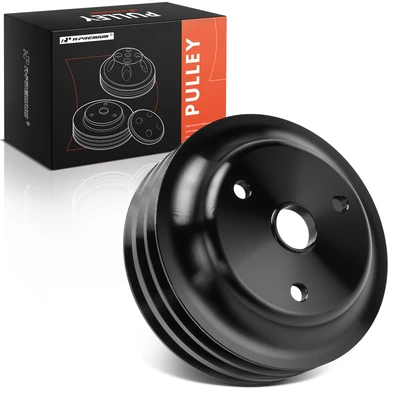 Black Aluminum LWP Triple Grooves Crankshaft Pulley