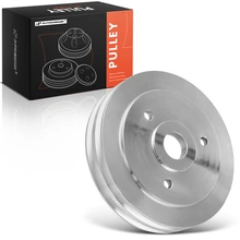 Polished Aluminum SWP Double-Groove Crankshaft Pulley