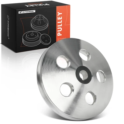 Polished Aluminum Single Groove Power Steering Pump Pulley
