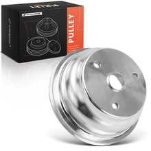 Polished Aluminum LWP Single Groove Crankshaft Pulley