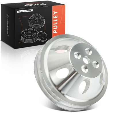 Machined Aluminum SWP Double-Groove Water Pump Pulley