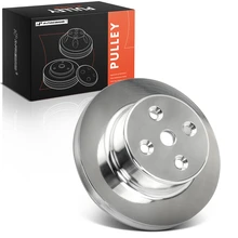Polished Aluminum SWP Double Groove Water Pump Pulley