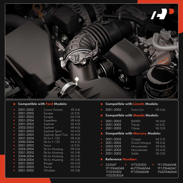 EGR Pressure Feedback (DPFE) Sensor for Ford Escape Lincoln Mazda Mercury Sable
