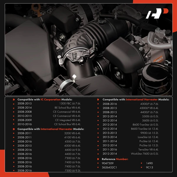 Diesel Particulate Filter Pressure Sensor for International Harvester 3200 4100