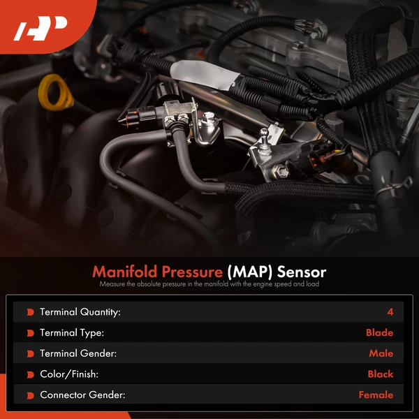 Manifold Pressure (MAP) Sensor for Saab 9-3 2001-2003 9-5 2000-2009