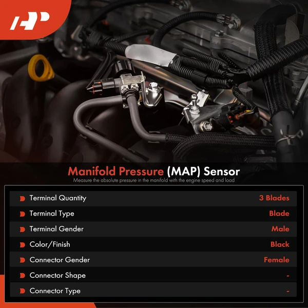Manifold Pressure (MAP) Sensor with 3-Blade for Nissan Altima Frontier Pathfinder