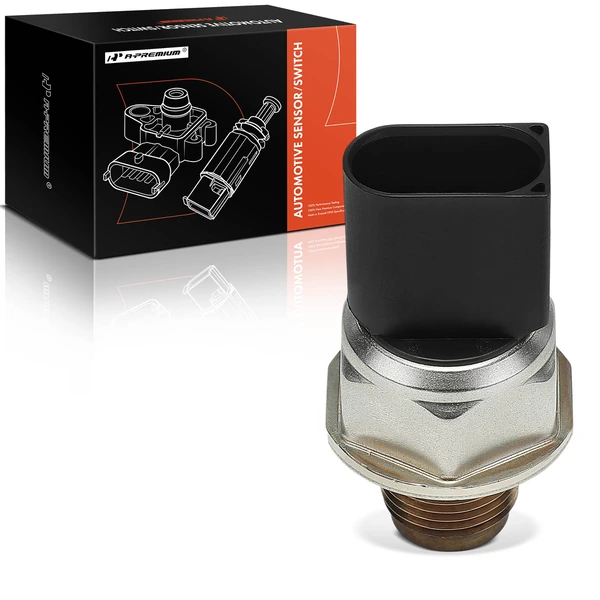 Fuel Rail Pressure Sensor for Ford Transit 2007-2014 L4 2.2L Black+Silver