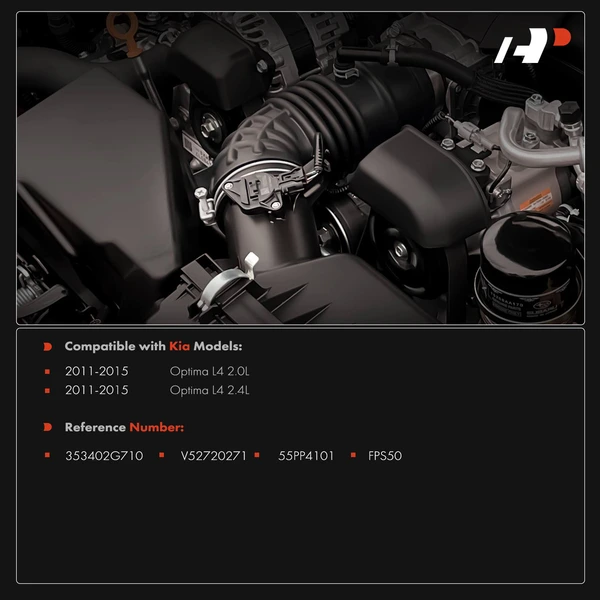 Fuel Injection Pressure Sensor for Kia Optima 2011-2015 L4 2.0L 2.4L GAS DOHC