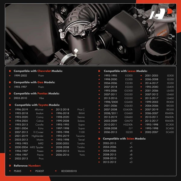 Oil Pressure Sender/Switch for Chevrolet Geo Lexus Pontiac Scion Toyota