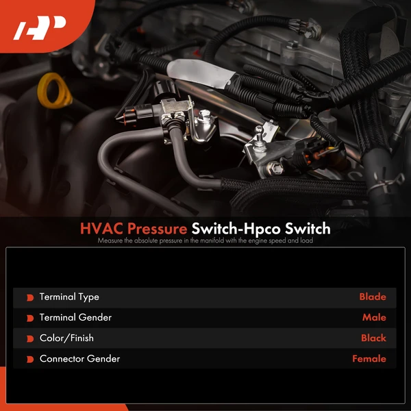 HVAC Pressure Switch-Hpco Switch for Chrysler Fifth Avenue 1983-1984 3.7L 5.2L